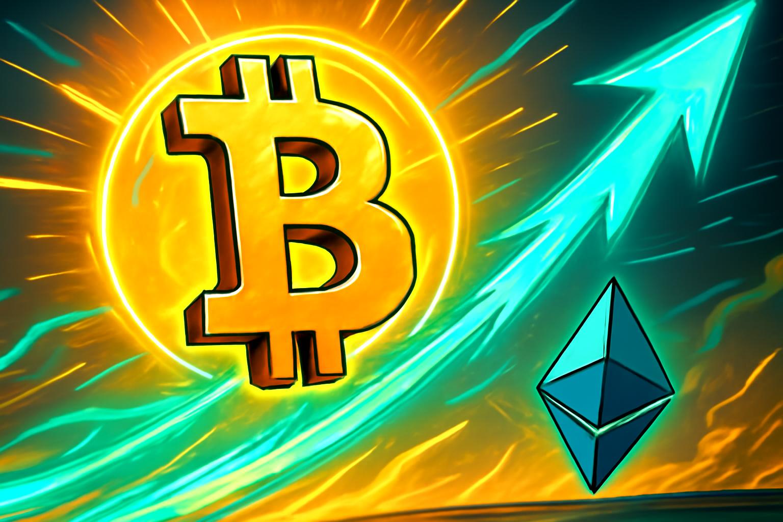 比特币在牛市重新点燃时跃升至$96,000