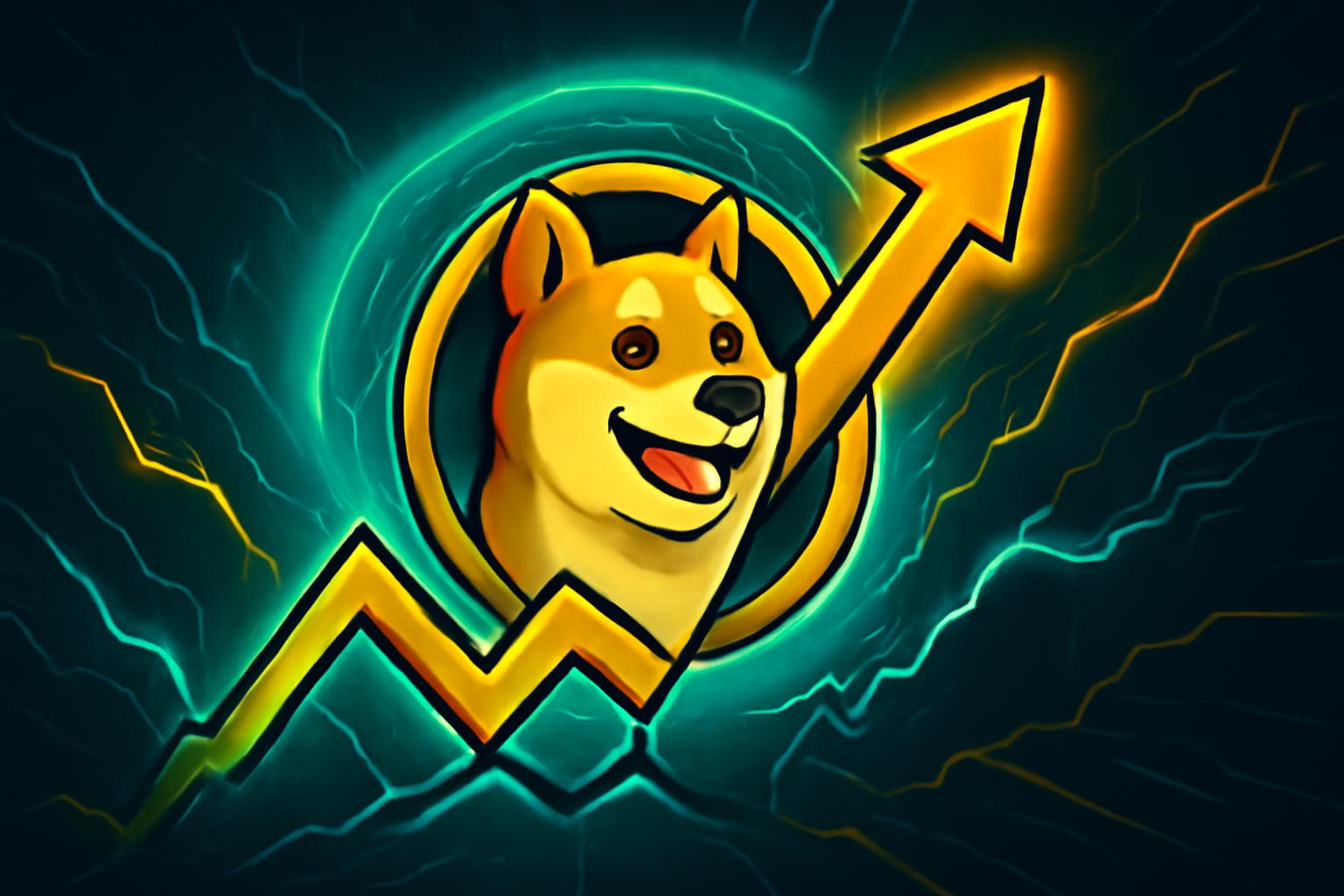 狗狗币价格目标接近0.70美元，下降楔形和双底信号突破