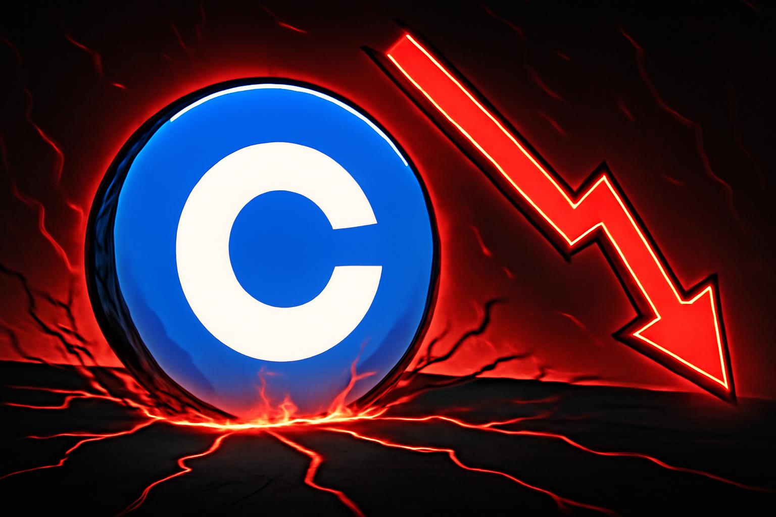 Coinbase 打破关键支撑位；看跌前景成为焦点