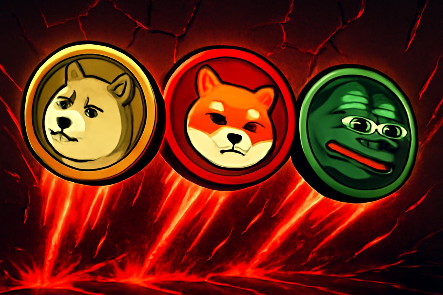 梗币价格预测与看跌技术展望：DOGE、SHIB、PEPE