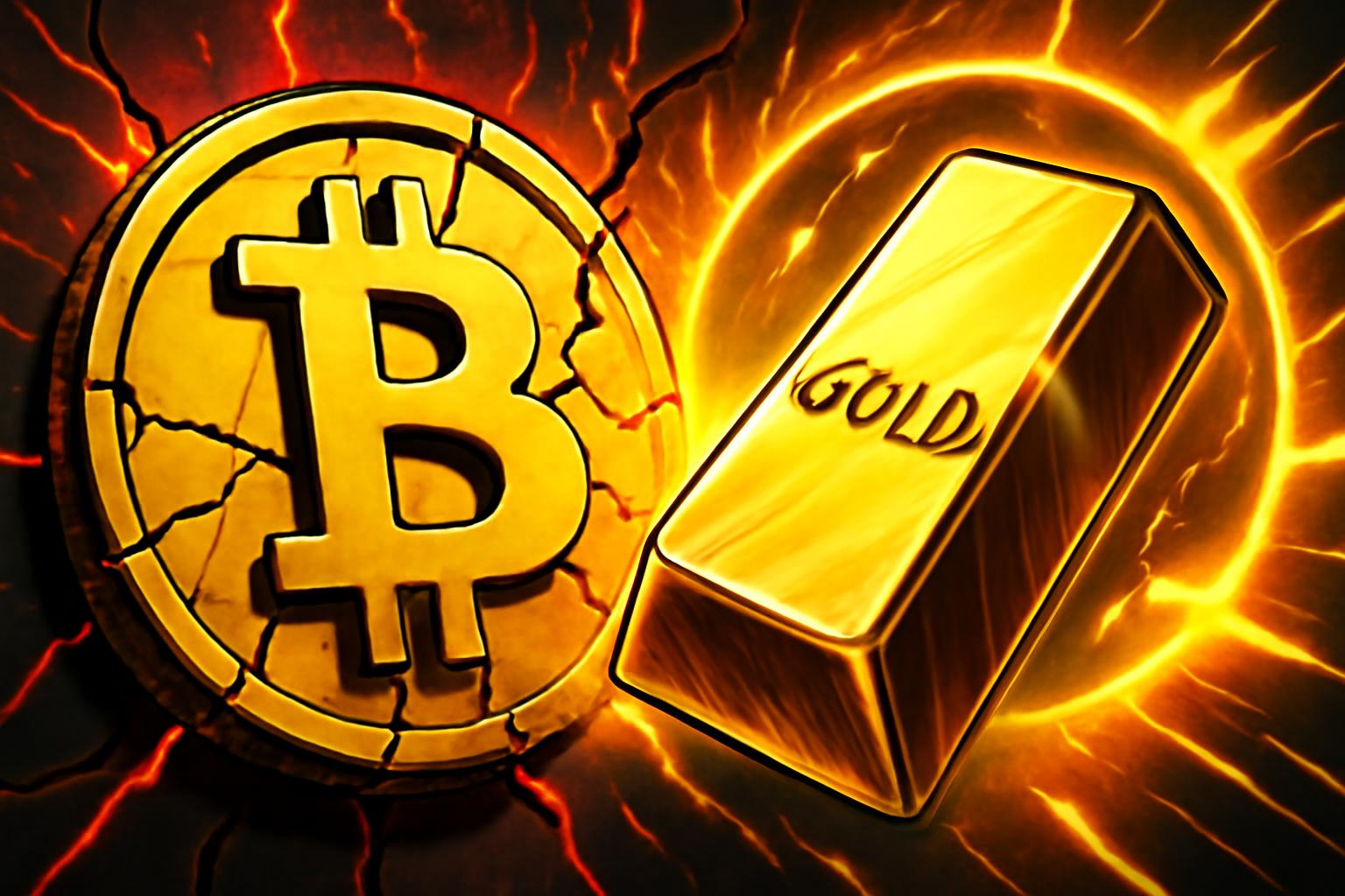 比特币未能成为通胀对冲，市场权衡宏观风险时黄金上涨