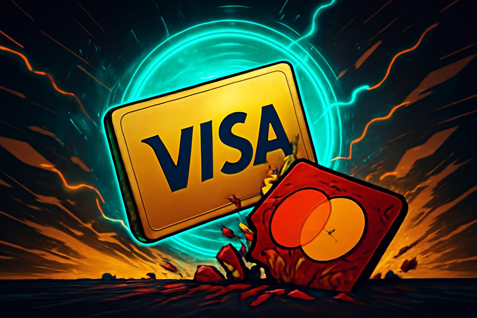 维萨在链上卡交易量中占比超过90%