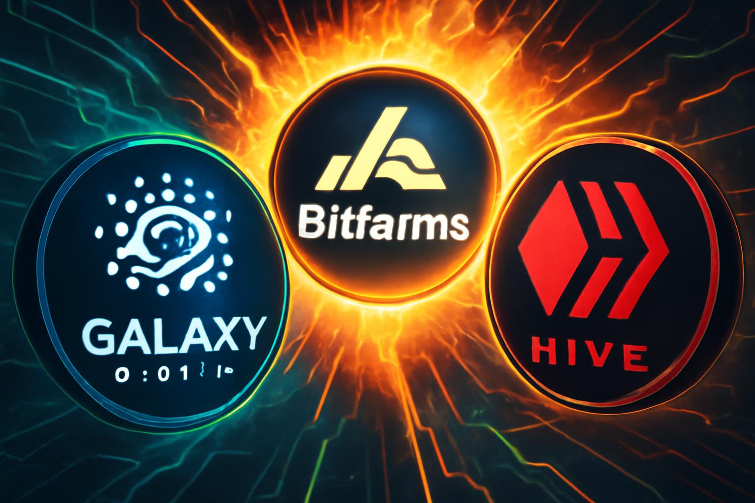 聚焦的加密股票：Galaxy Digital、Bitfarms 和 HIVE 领跑交易量