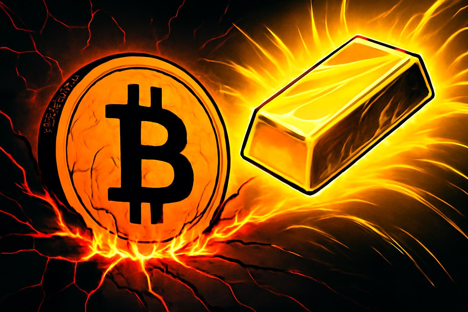 比特币在不确定性中难以找准方向，黄金胜出于加密货币