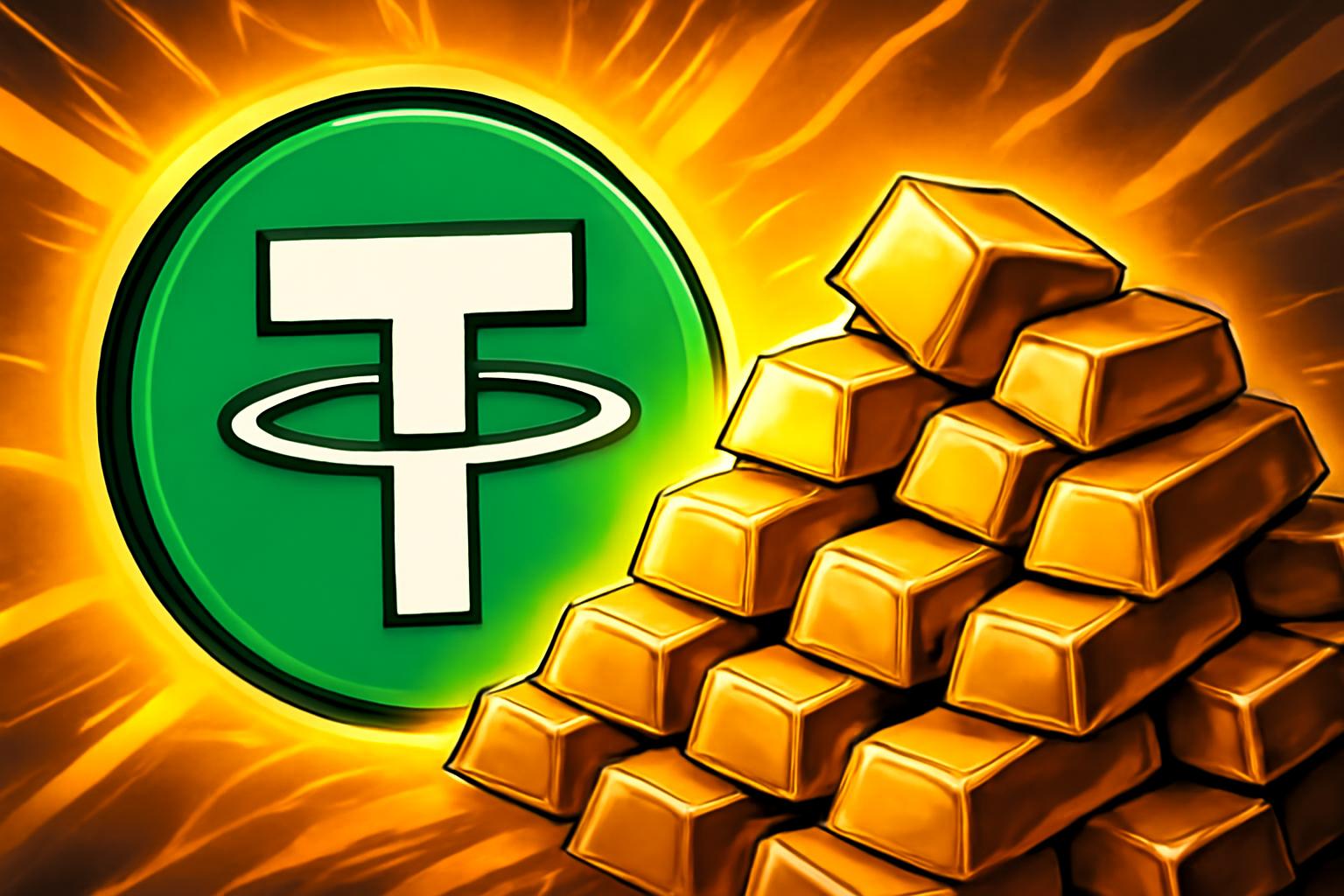 Tether 用庞大金库震撼黄金市场