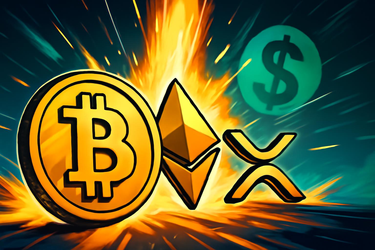 比特币、以太坊、XRP 因美元走弱而上涨