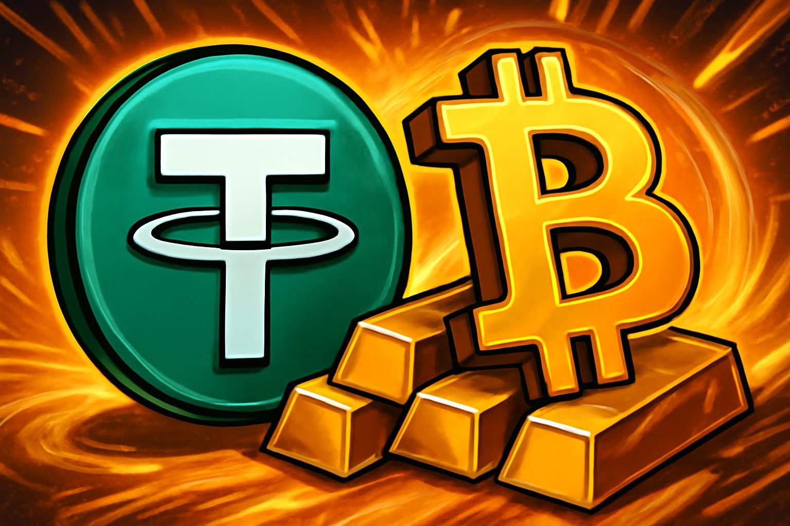 Tether 将投资组合中的10–15%配置到实物黄金,并增加比特币敞口