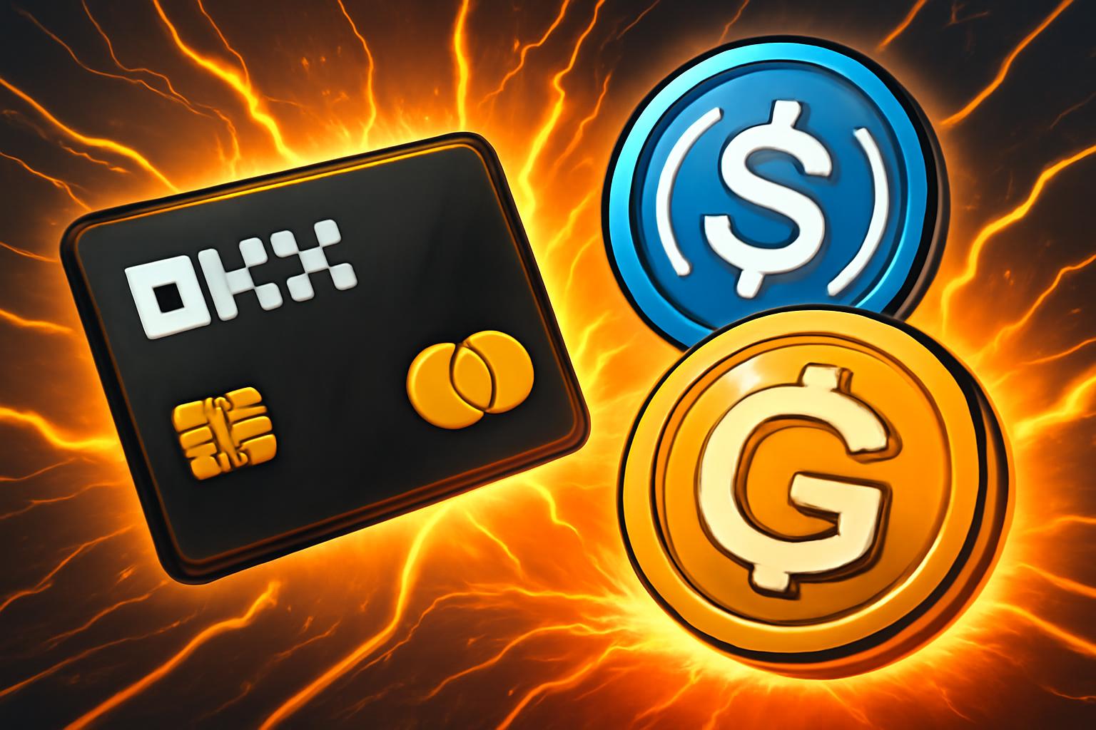 OKX 卡：使用 USDC 与 USDG 消费，并获得 USDG 返现