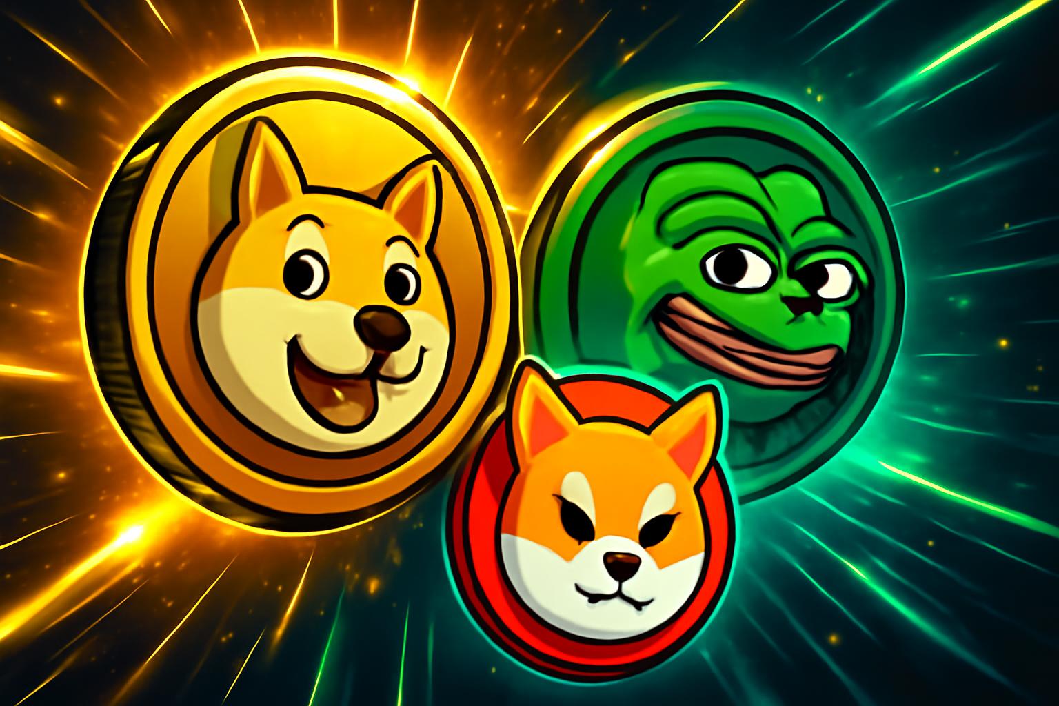 梗币领涨市场行情：DOGE、SHIB 与 PEPE 出现看涨突破