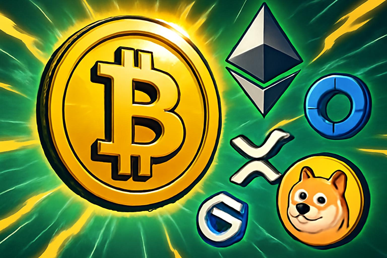 比特币在宏观波动中领涨，币市保持坚挺