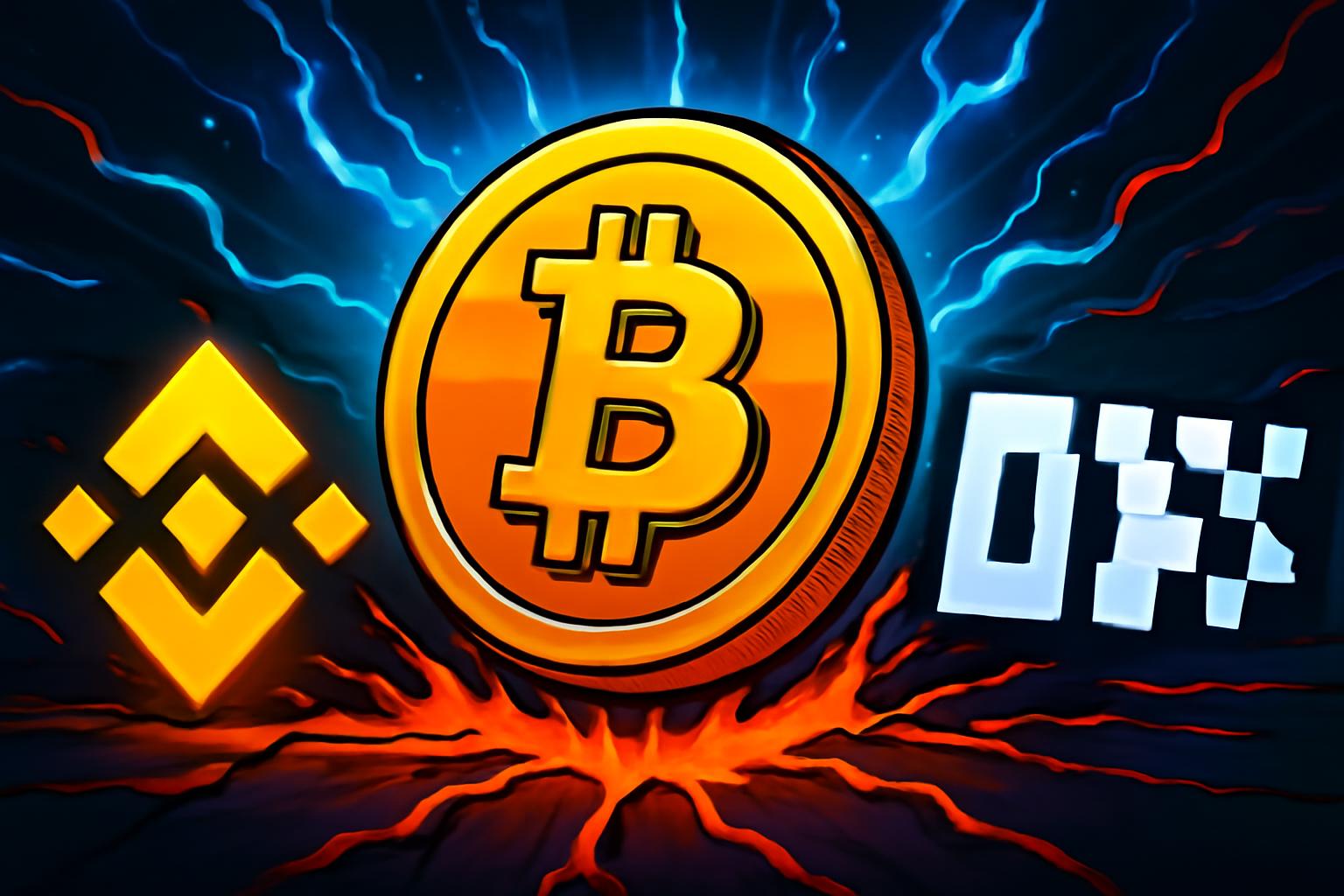 三个新的 BTC 钱包从币安和 OKX 提现 752 BTC