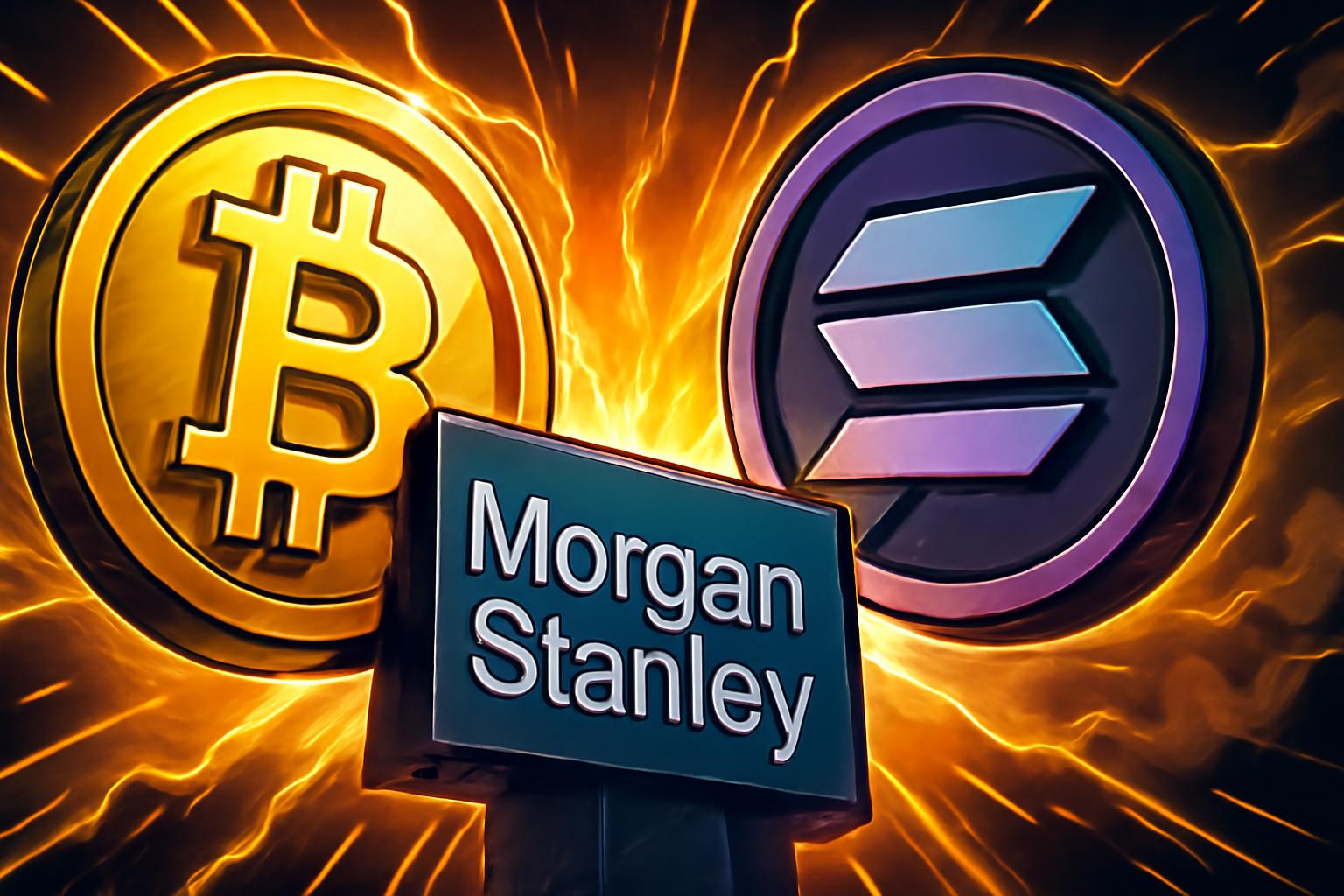 摩根士丹利拟推出比特币与索拉纳 ETF,伴随加密货币势头