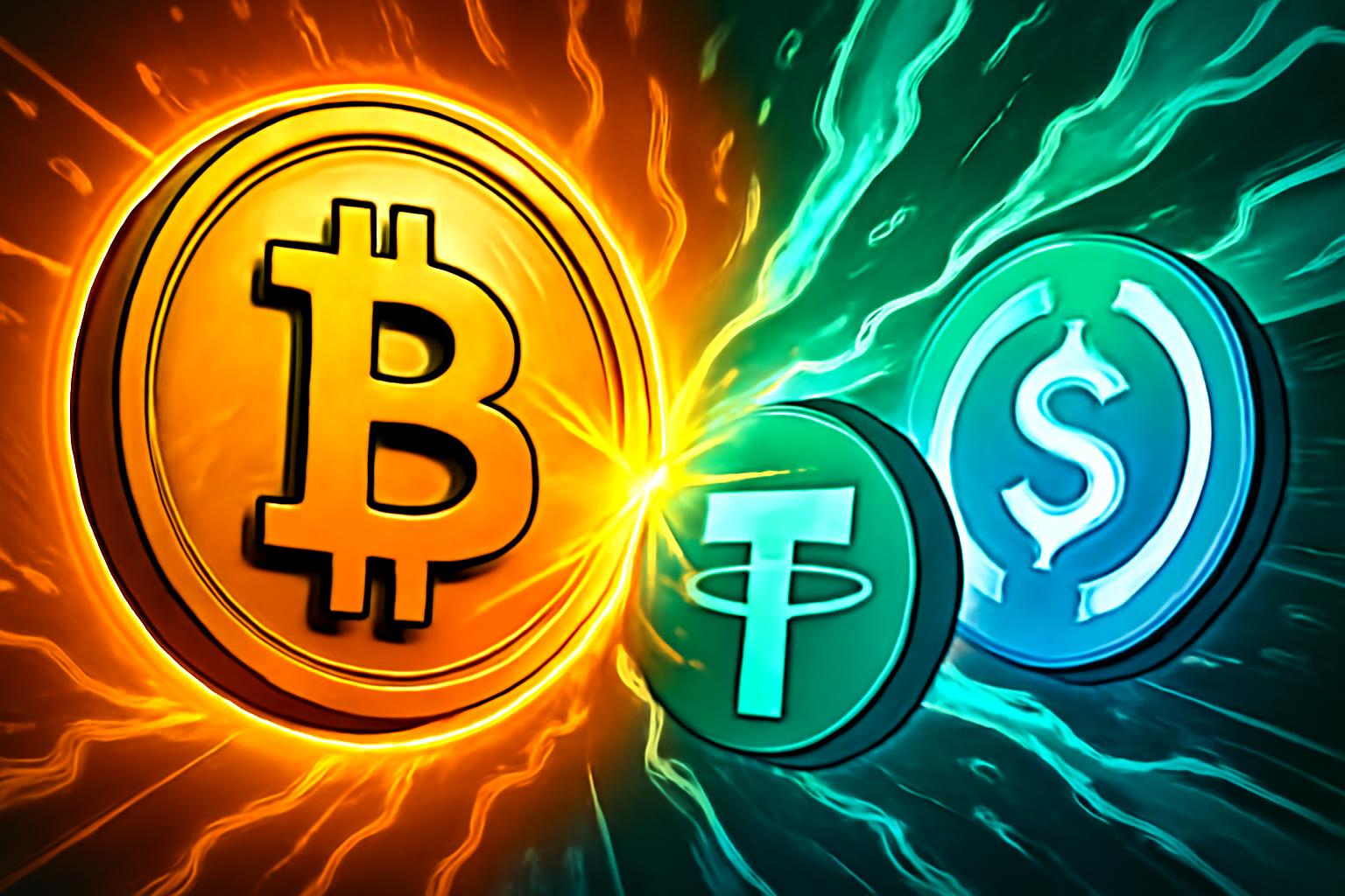 BTC 主导资金流入，稳定币轮换激增，CryptoMeter 数据指示市场流动性