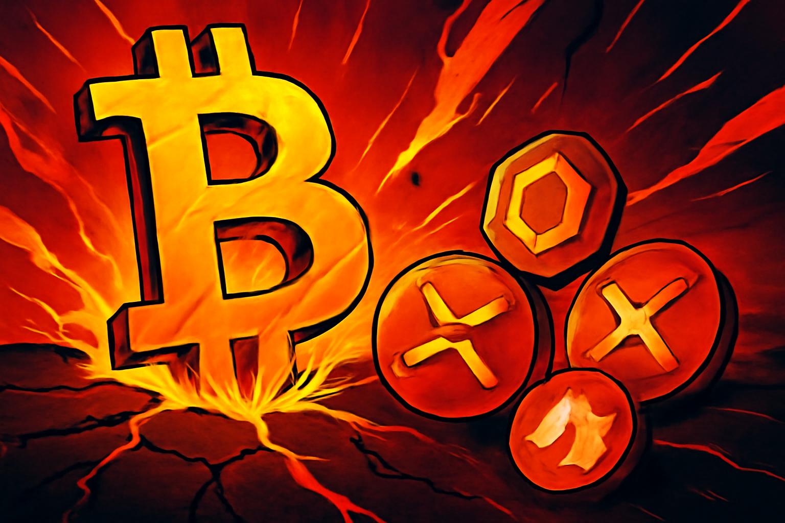 比特币在以亚洲为主导的抛售中下跌,波及山寨币