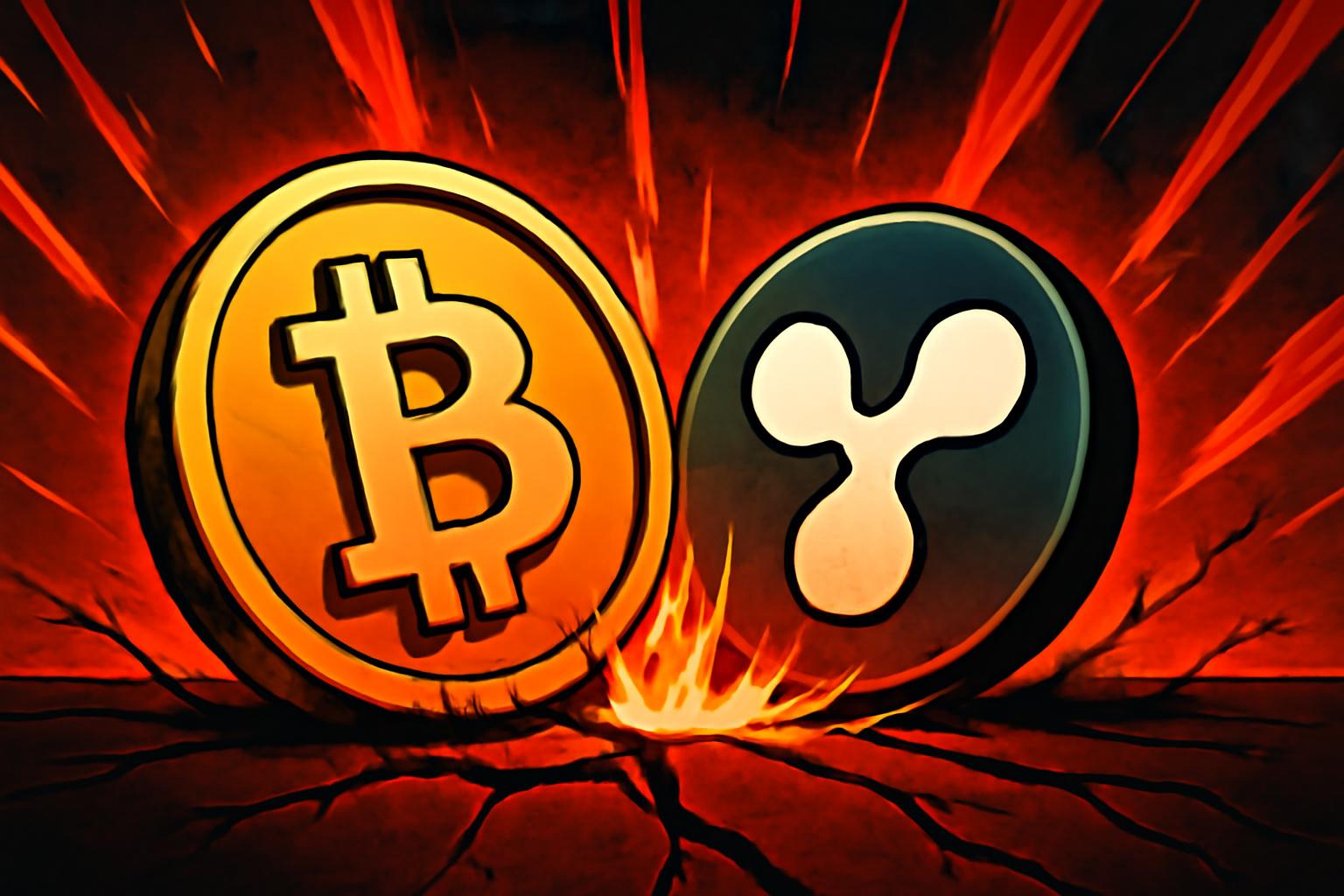 比特币下跌至 $91K，瑞波币下跌 4%，加密市场转向走低