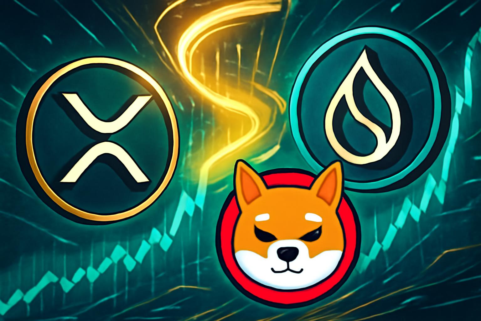 Perplexity AI 对 XRP、SUI 与 SHIB 在 2026 年末的价格目标