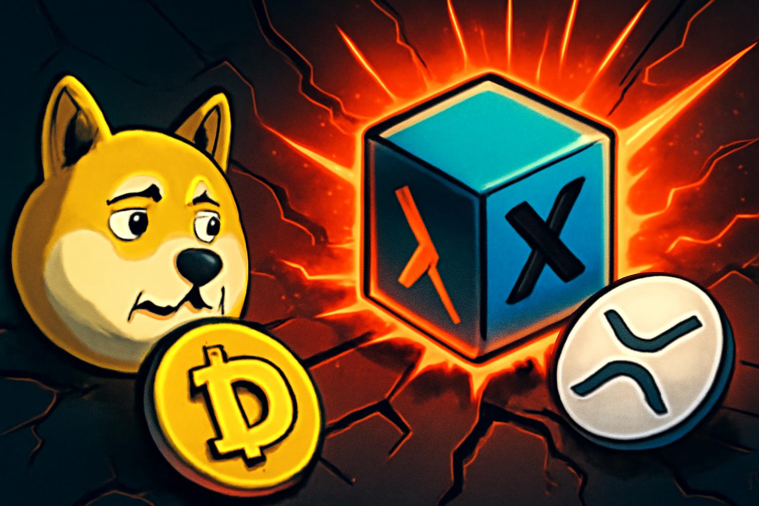 狗狗币守住关键支撑位，XRP下滑；BlockDAG接近私募发行