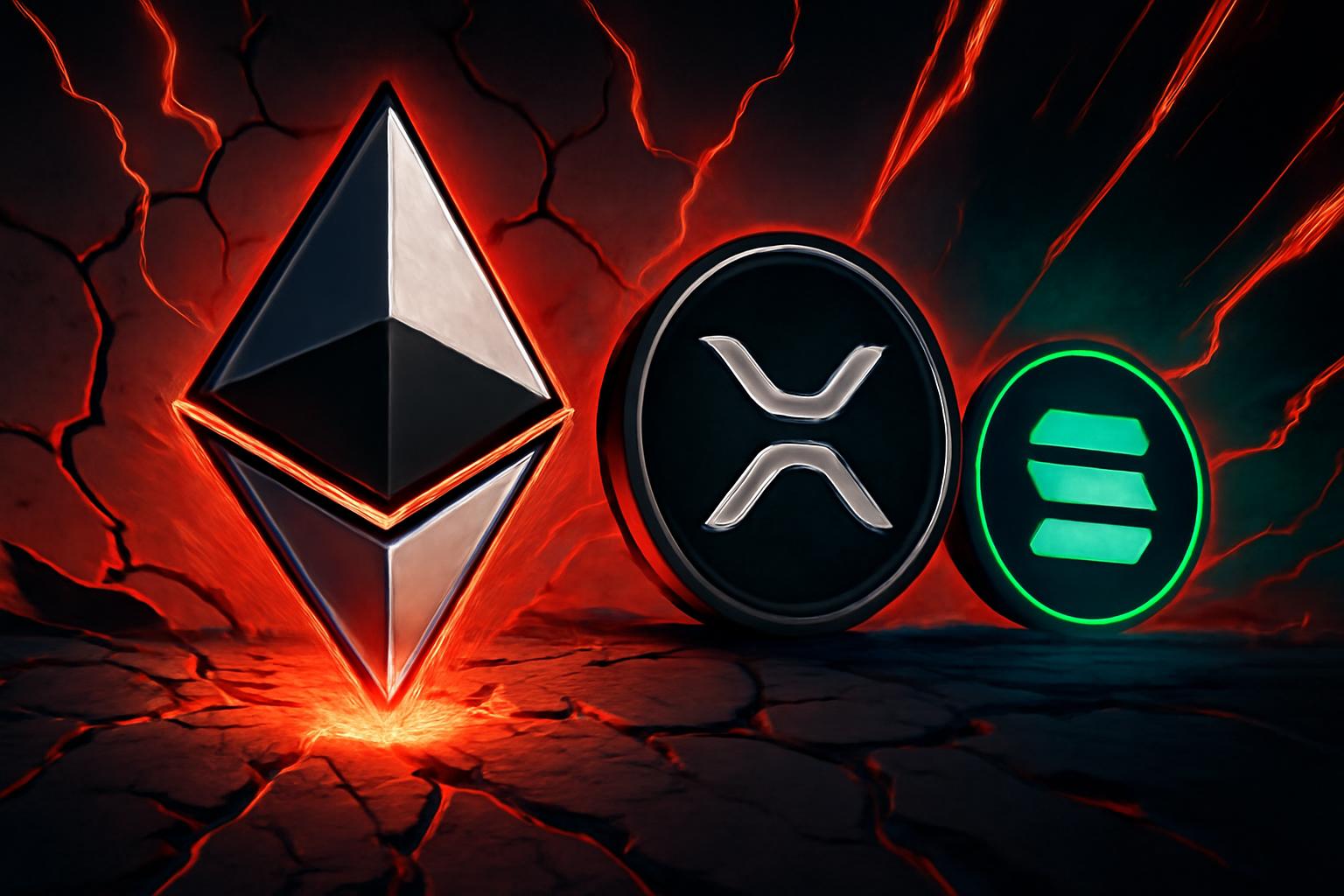 以太坊、XRP 与 Solana：日线图展望与关键水平