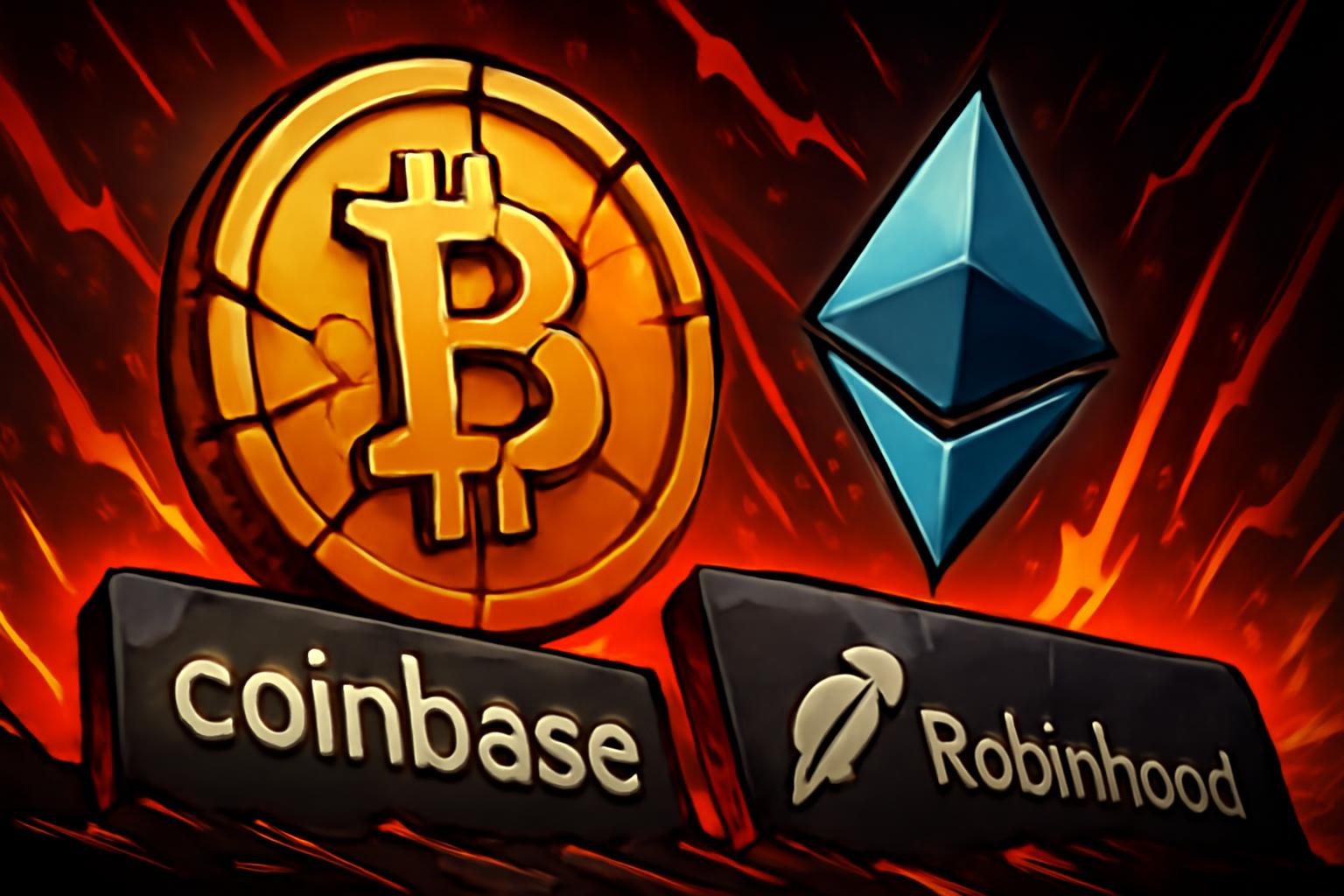 比特币在股市下滑加剧之时承压; 以太坊下跌