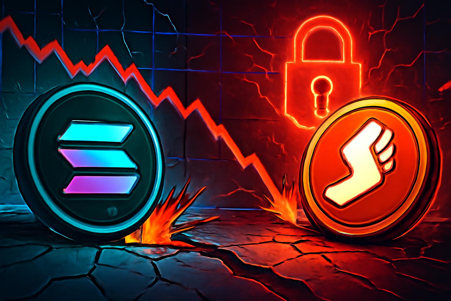 Solana 的 SOL 跌至 $100.30，STEP 代币 下跌 90%