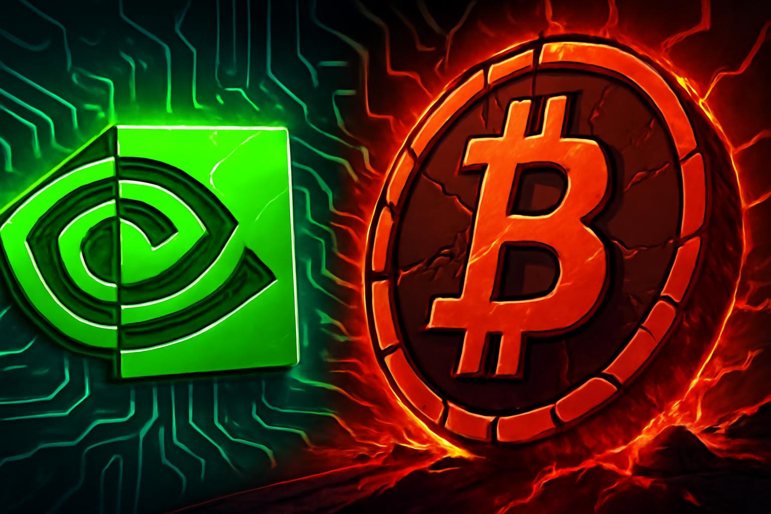 AI拉升带动加密股，比特币跌至 $67K 以下