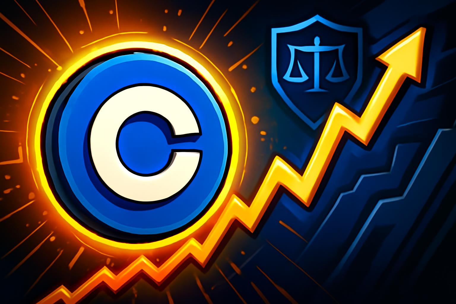 Coinbase 股票因回购上涨18%，监管拖延仍在。