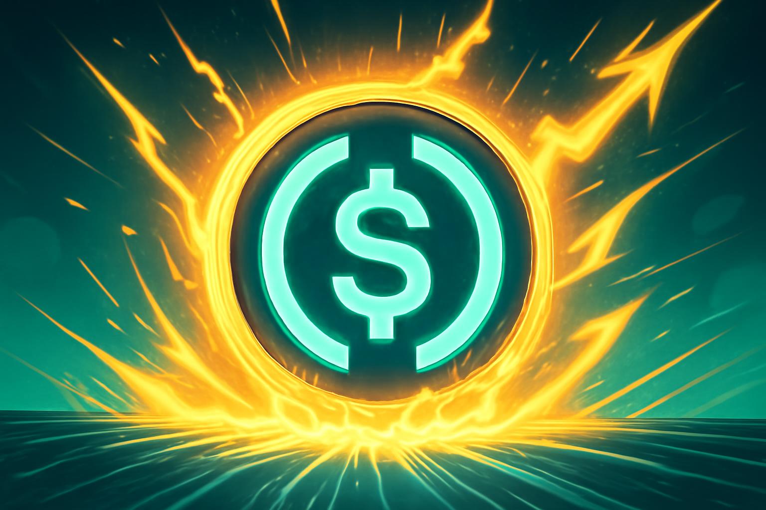 USDC 流通量在一周内上升 2.6B，发行量超过赎回量