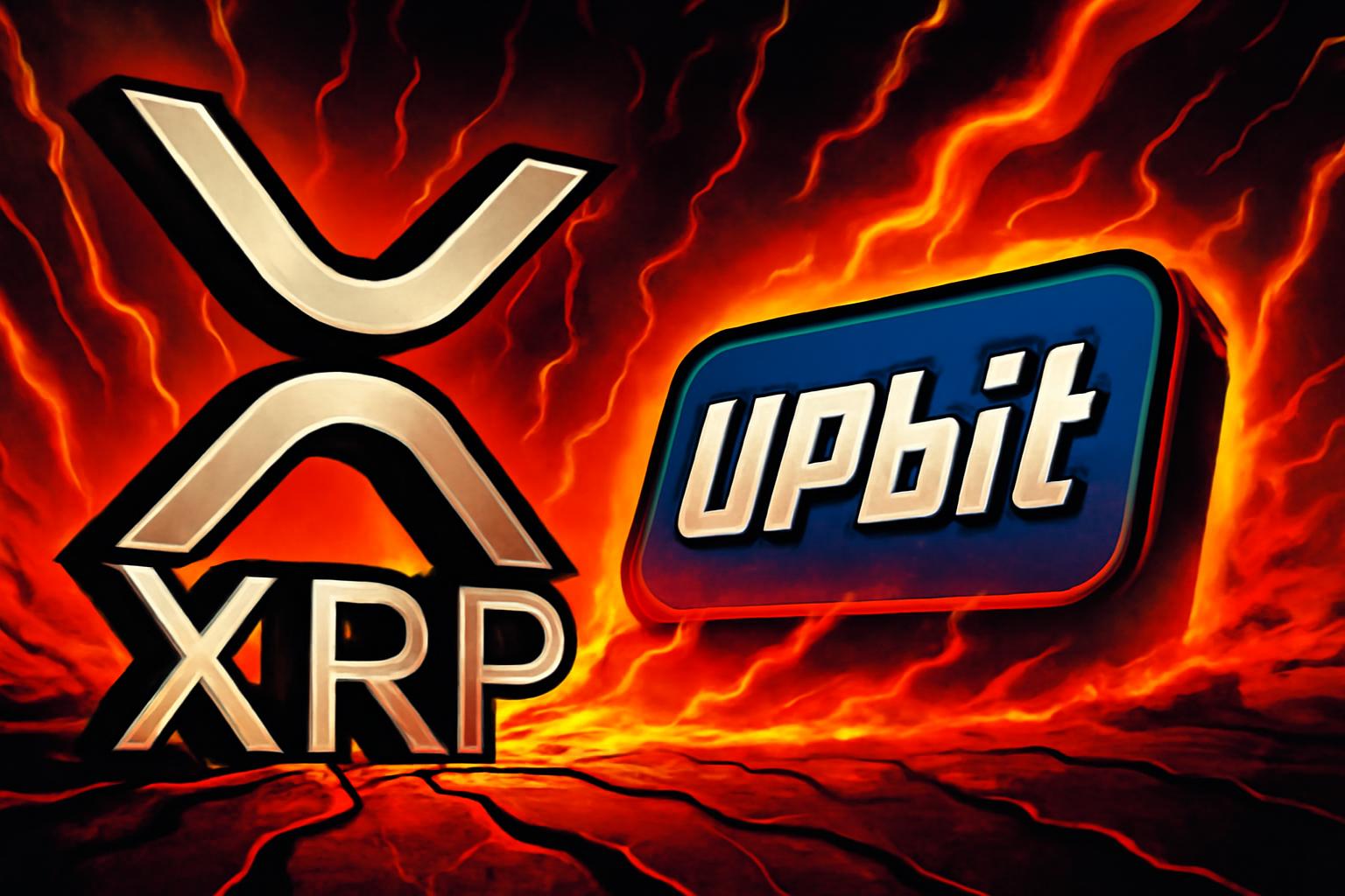 Upbit XRP/KRW 揭示大规模算法性卖压动态