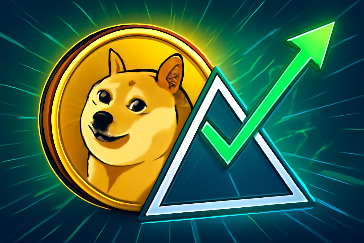 狗狗币突破下降三角形，目标接近 $0.12