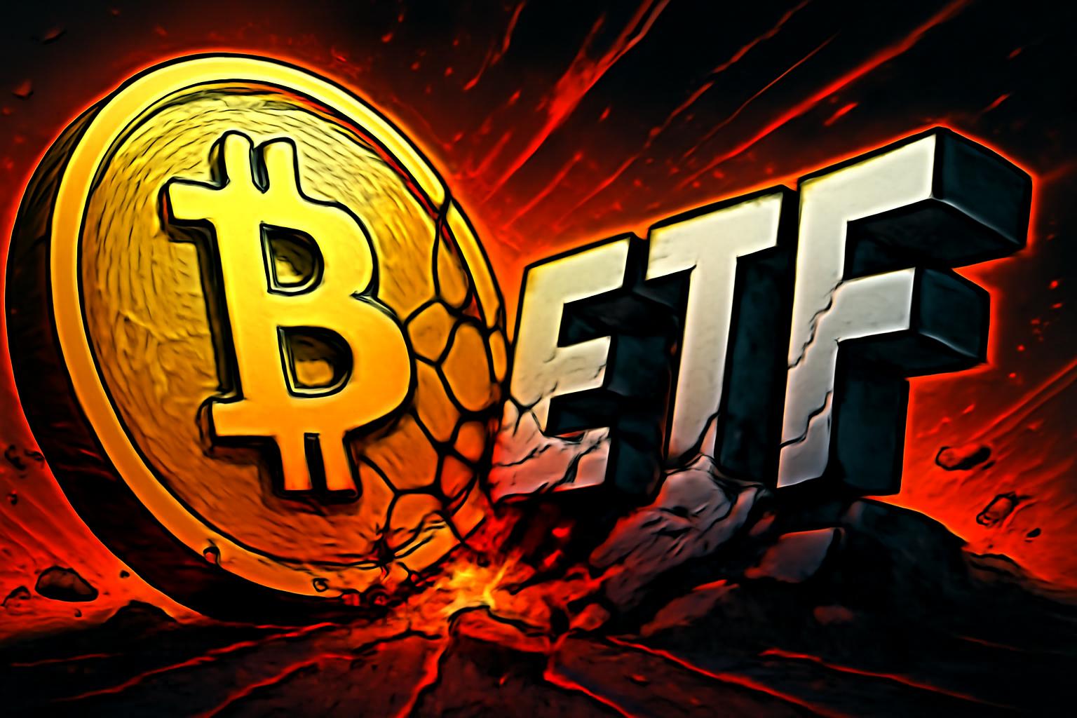 美国现货比特币ETF持有量降至创纪录低点,下降103k BTC