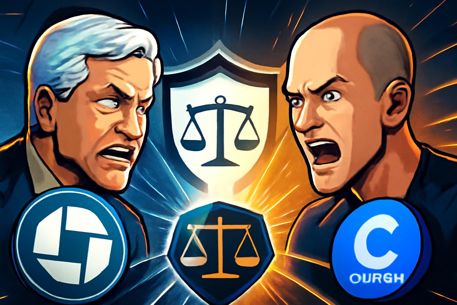 戴蒙-阿姆斯特朗在达沃斯的对峙点燃加密监管辩论