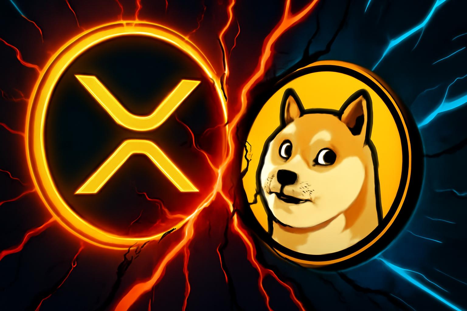 瑞波(XRP)与狗狗币(DOGE)处于关键转折点,分析公司表示