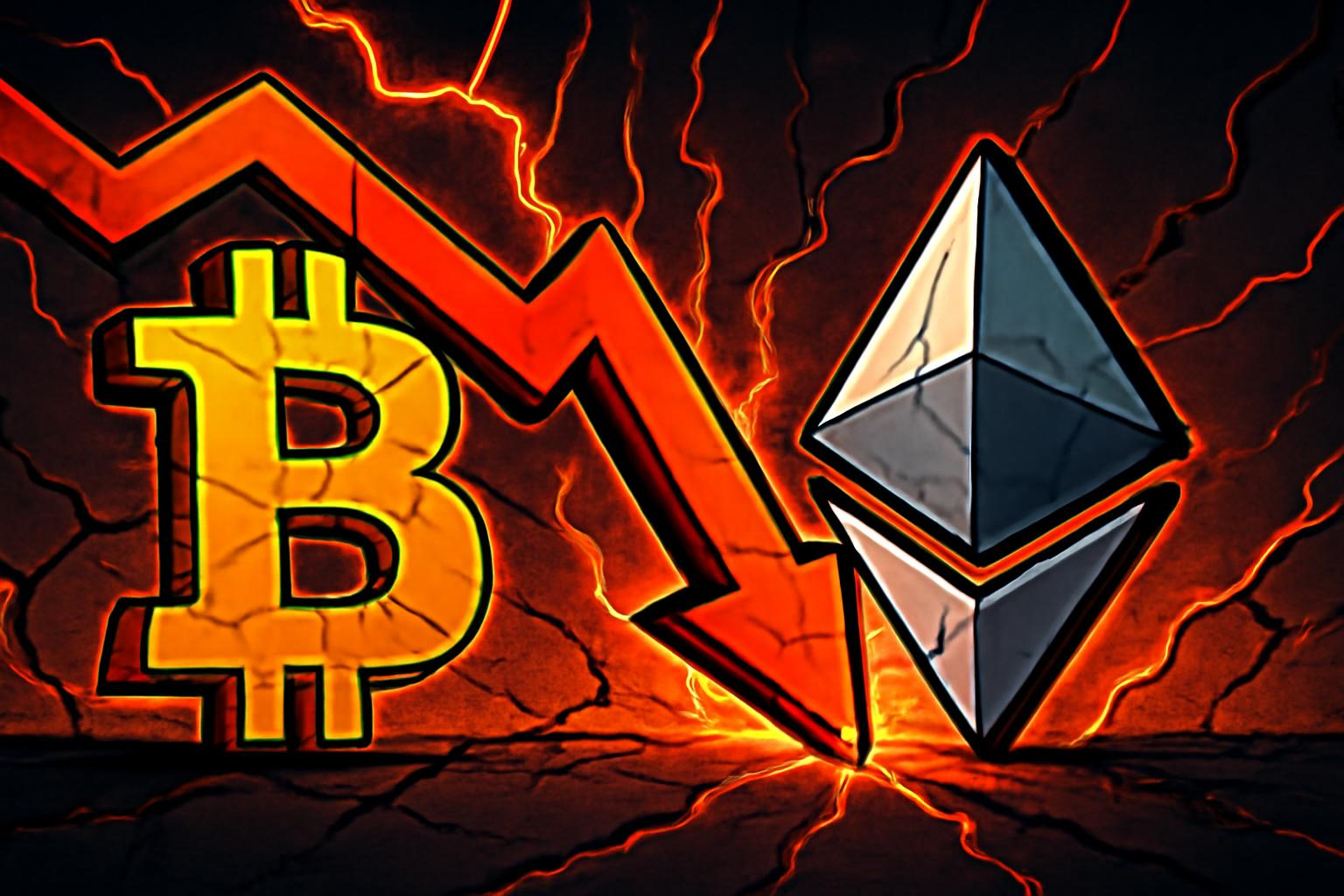 关税信号指向最终阶段下跌：比特币与以太坊走软