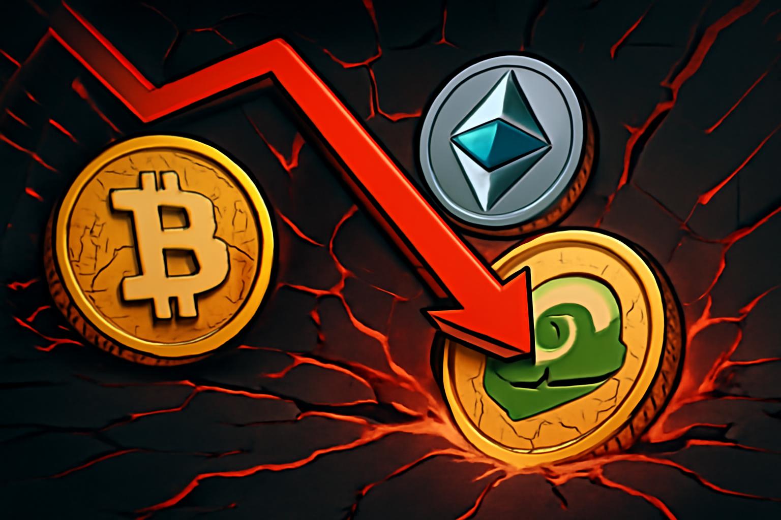 加密市场总市值在4.7%跌幅后跌破2.3万亿美元