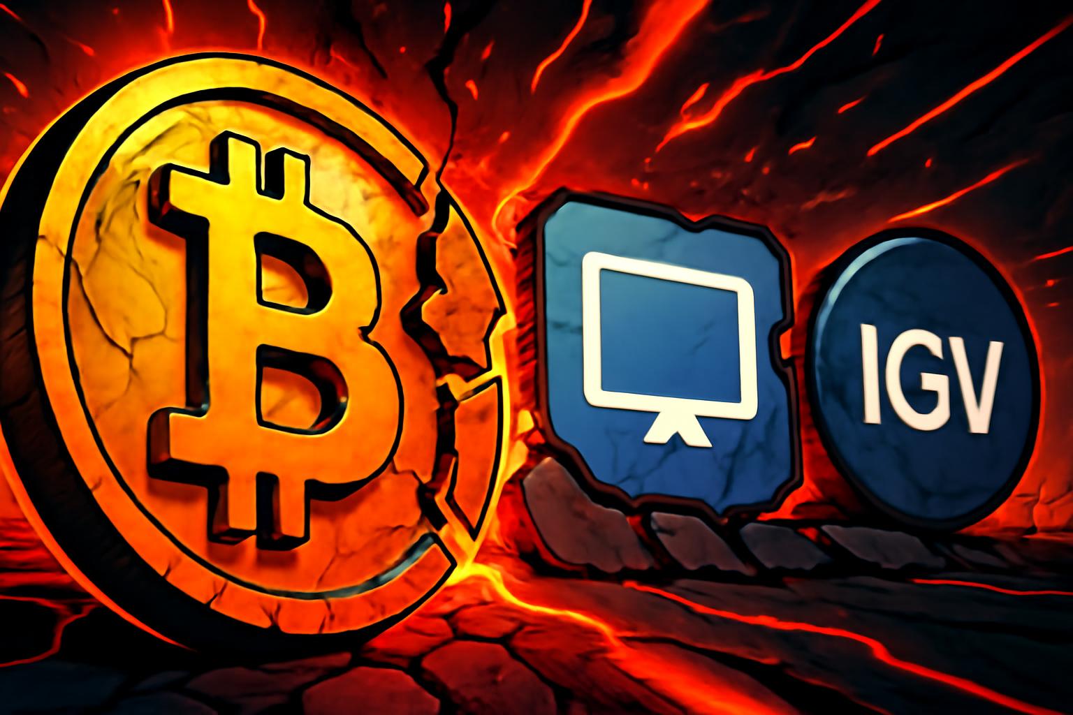 比特币走弱，软件板块下挫与私募股权股抛售拖累市场