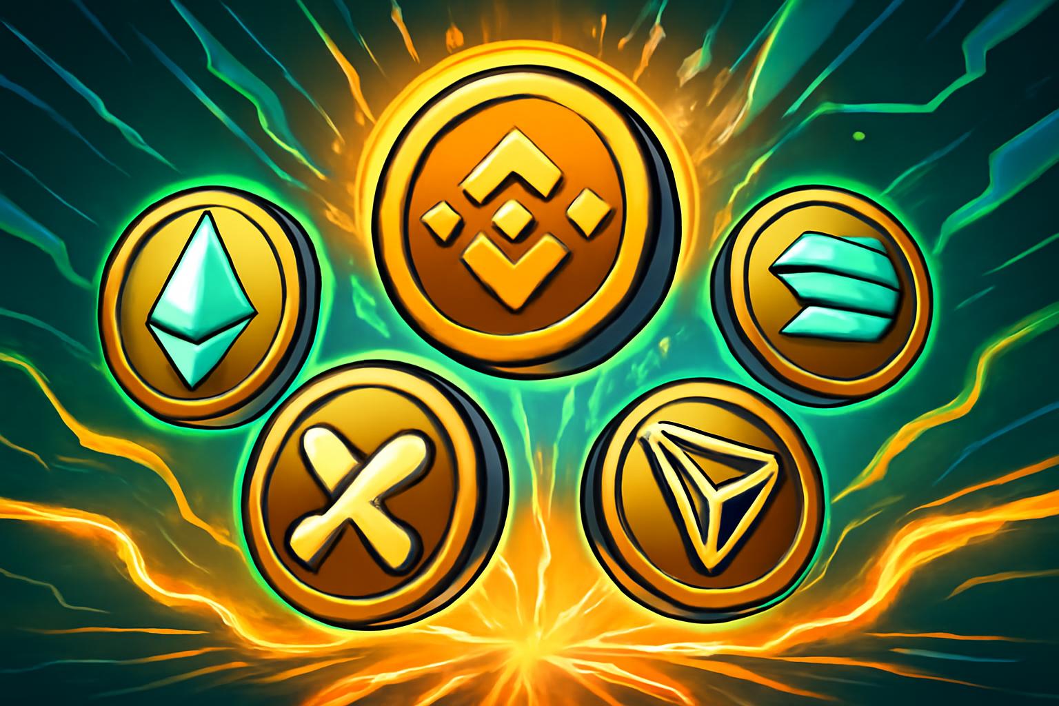 加密货币价格变动：ETH、XRP、BNB、SOL 与 TRX 上涨