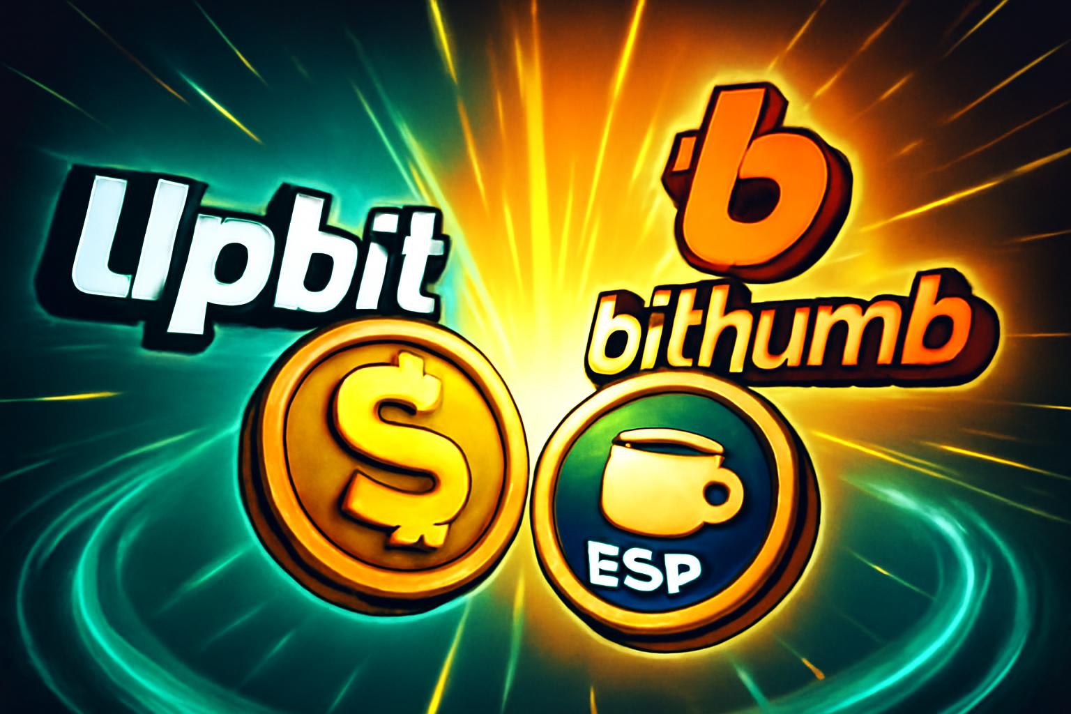 Upbit 与 Bithumb 上线 SKR 与 ESP，点燃两位数涨幅