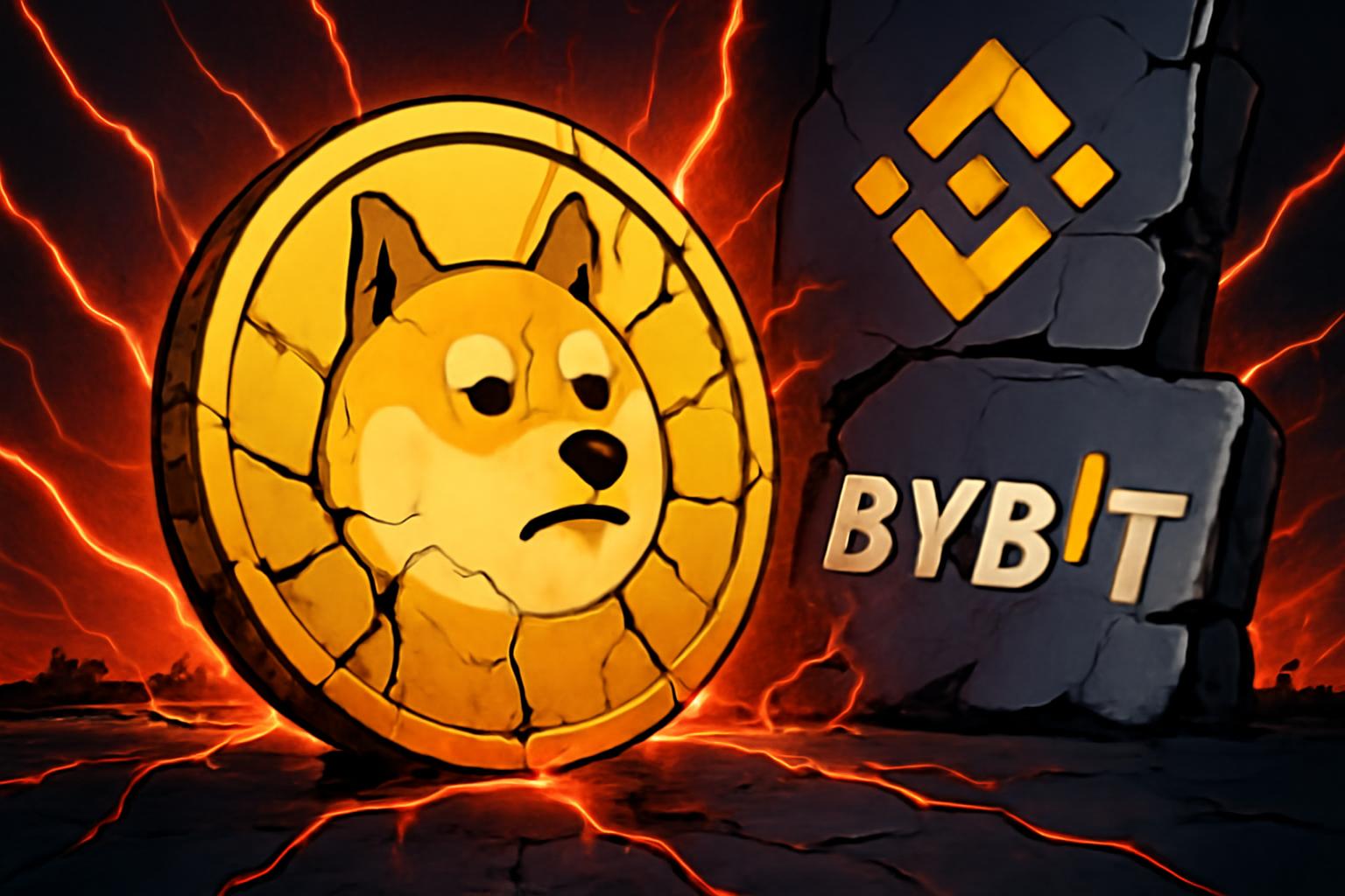狗狗币未平仓合约下降，DOGE 衍生品市场在币安与 Bybit 的交易格局发生变化