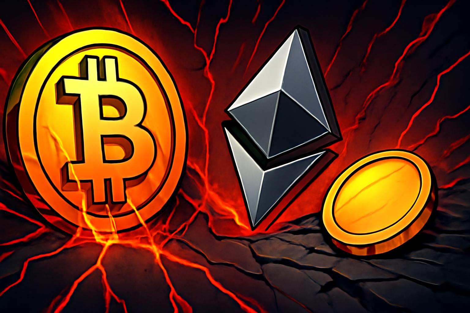 主要币下跌，数字货币市场走软，黄金与白银保持稳健