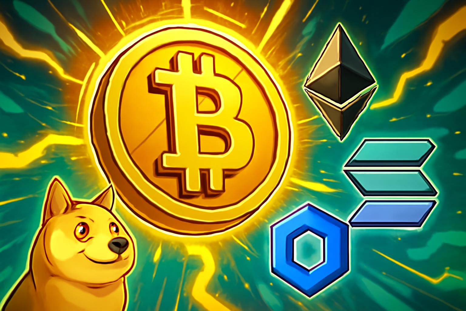 比特币在空头回补推动下反弹，山寨币约上涨10%