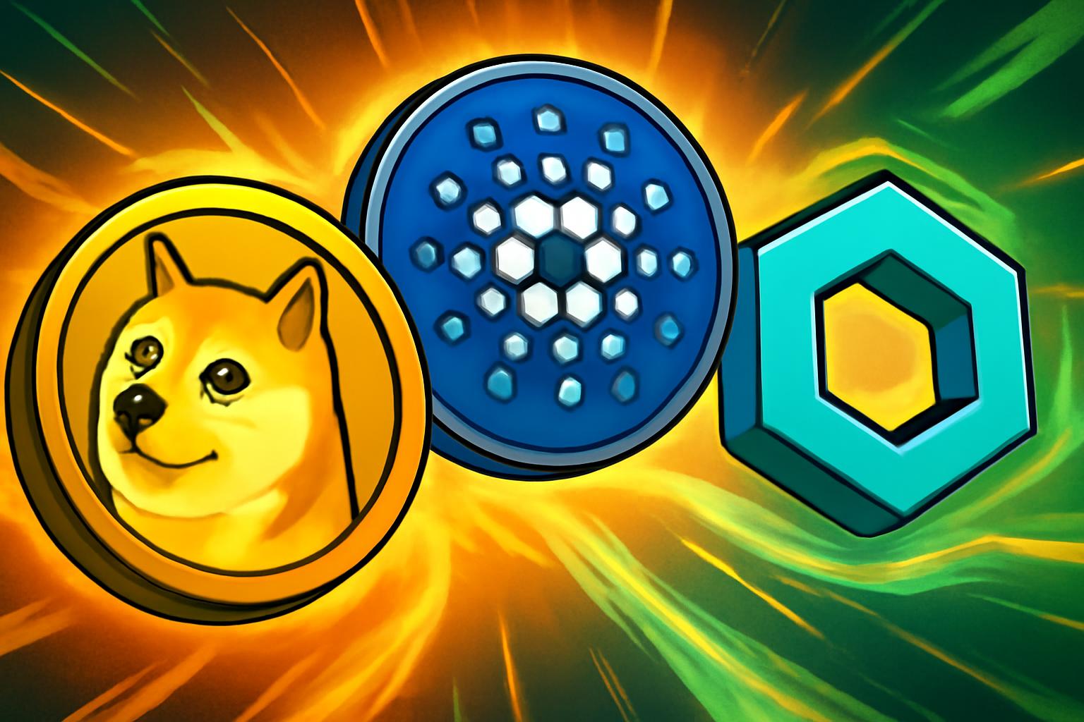 狗狗币、卡尔达诺和 Chainlink 在加密市场复苏时反弹