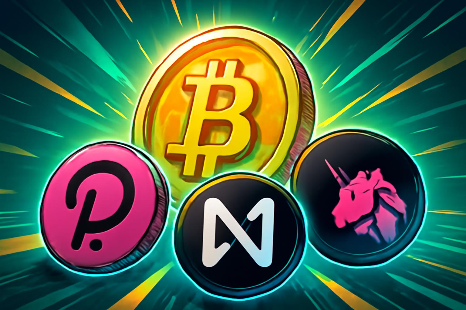 波卡、NEAR 协议、Uniswap 在 BTC 回升时反弹