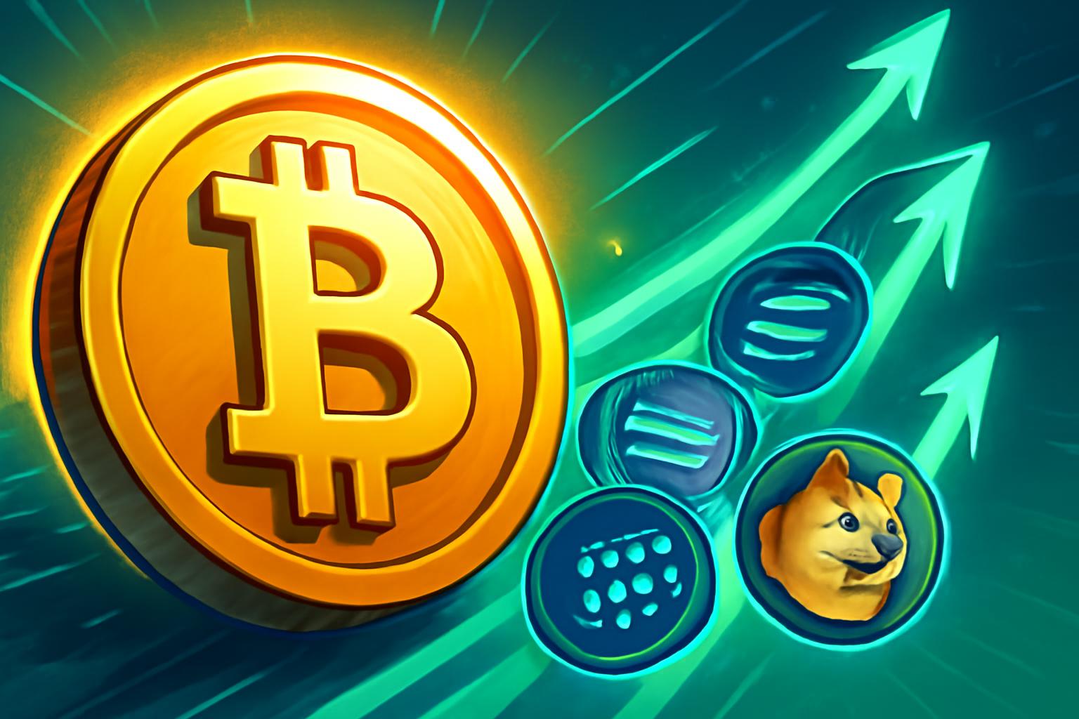 比特币接近$70K，山寨币反弹；市场关注突破