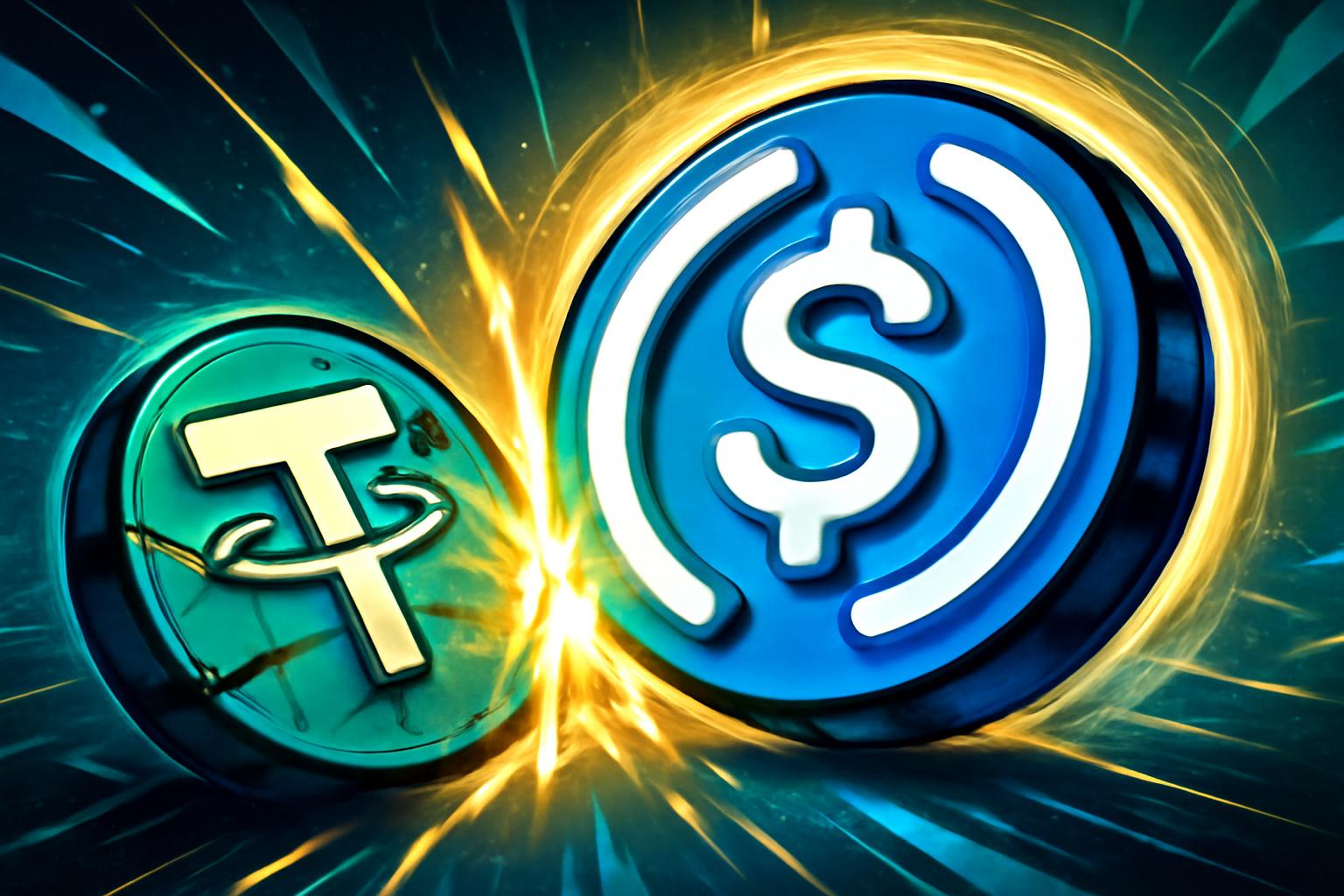 Circle 的 USDC 领导地位：USDC 市值在 2025 年达到 $75.12B，领先 USDT