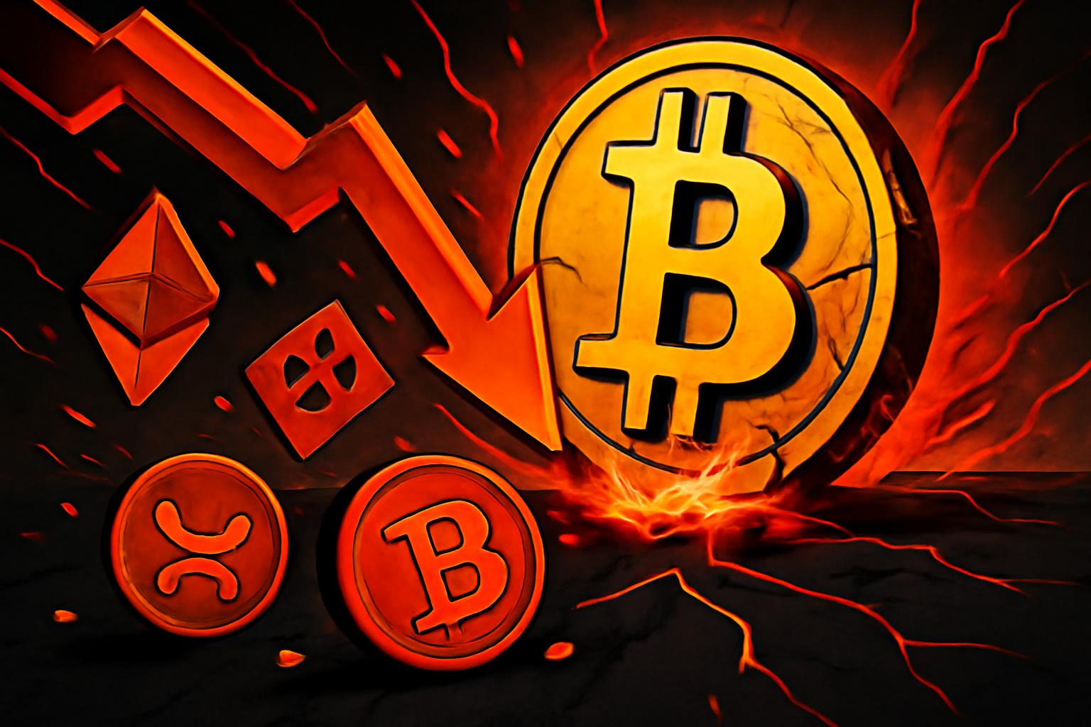 比特币跌破$70K，山寨币承受两位数跌幅