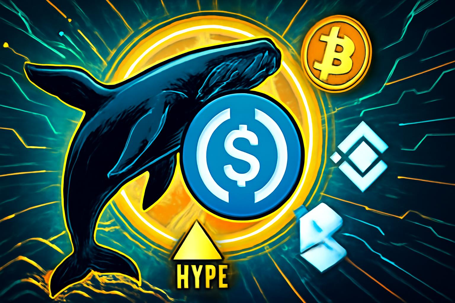 巨鲸在 Hyperliquid 使用杠杆头寸下注 $7M USDC