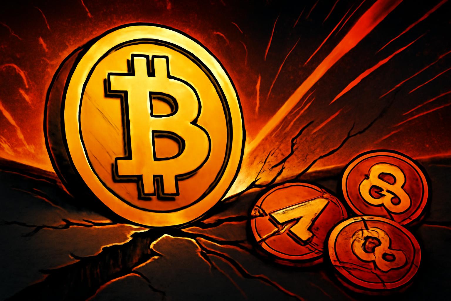 比特币在市场主导地位转变之际测试关键支撑位