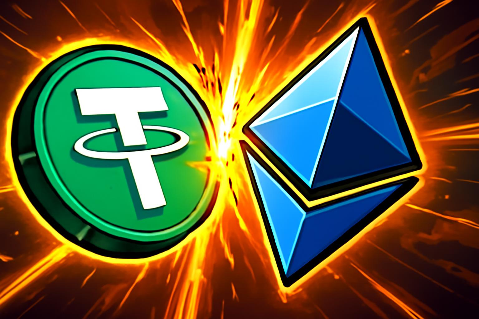 USDT 市值攀升，稳定币巩固地位，以太坊差距缩小