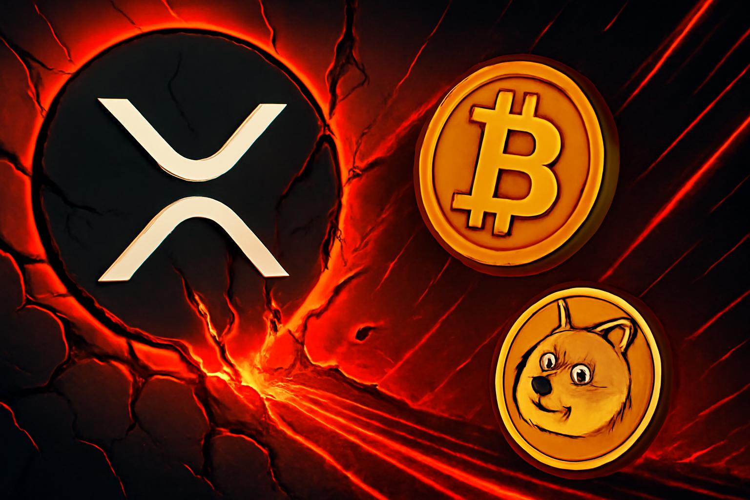 XRP 引领加密市场下跌，恐惧指数飙升