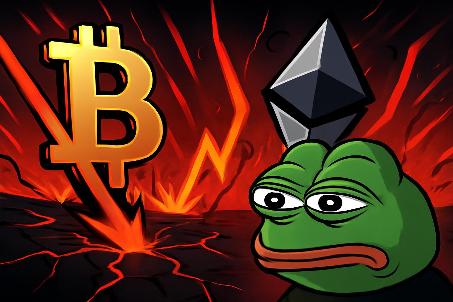 AAS周刊：比特币与以太坊下滑，恐慌性抛售加深；Pepe 引领链上活跃度